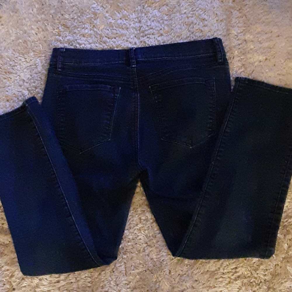 Ann Taylor Loft Modern Kick Stretch Crop dark wash denim blue jeans sz 26 EUC… - Picture 4 of 8